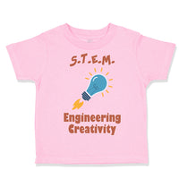 Toddler Clothes S.T.E.M. Engineering Creativity Geek Nerd Toddler Shirt Cotton