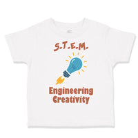 Toddler Clothes S.T.E.M. Engineering Creativity Geek Nerd Toddler Shirt Cotton