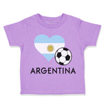 Toddler Clothes Argentinian Soccer Argentina Football Toddler Shirt Cotton