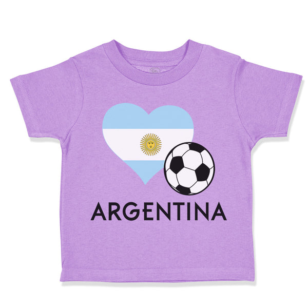 Toddler Clothes Argentinian Soccer Argentina Football Toddler Shirt Cotton