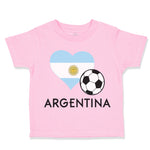 Toddler Clothes Argentinian Soccer Argentina Football Toddler Shirt Cotton