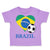 Toddler Clothes Brazilian Soccer Brazil Football Football Toddler Shirt Cotton