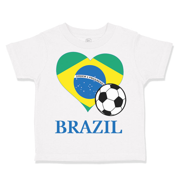 Toddler Clothes Brazilian Soccer Brazil Football Football Toddler Shirt Cotton