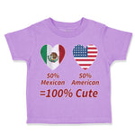 Toddler Clothes 50% Mexican 50% American = 100% Cute Toddler Shirt Cotton