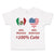 Toddler Clothes 50% Mexican 50% American = 100% Cute Toddler Shirt Cotton