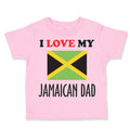 Toddler Clothes I Love My Jamaican Dad Style B Toddler Shirt Baby Clothes Cotton