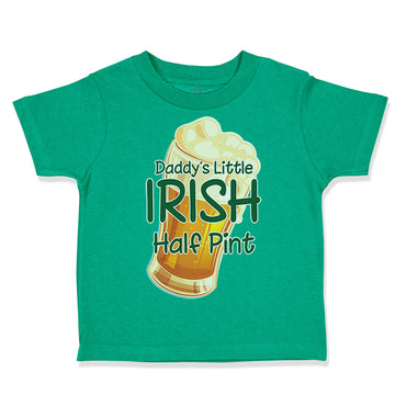 Toddler Clothes Daddy's Little Irish Half Pint St Patrick's Toddler Shirt Cotton