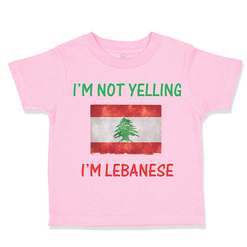 Toddler Clothes I'M Not Yelling I'M Lebanese Toddler Shirt Baby Clothes Cotton