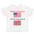 Toddler Clothes Made in America with Norwegian Parts Toddler Shirt Cotton