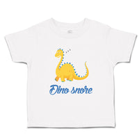Toddler Clothes Dino Snore Animals Dinosaurs Toddler Shirt Baby Clothes Cotton
