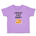 Toddler Clothes Crazy Cat Baby Cat Sitting with Mouth Open Toddler Shirt Cotton