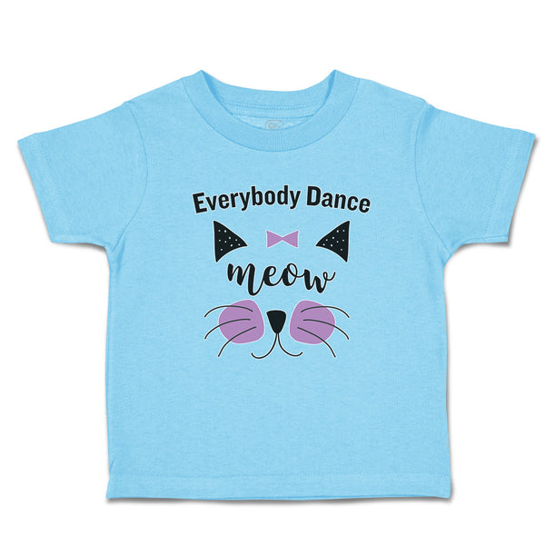 Everybody Dance Meow Face of Cat with Bow
