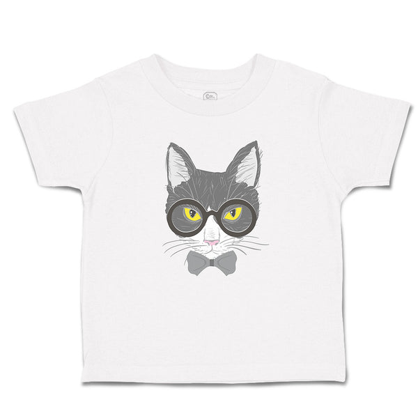 Toddler Clothes Staring Cat with Sunglass Toddler Shirt Baby Clothes Cotton