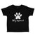 Toddler Clothes Dog Approved with Paw Silhouette Toddler Shirt Cotton