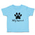 Toddler Clothes Dog Approved with Paw Silhouette Toddler Shirt Cotton