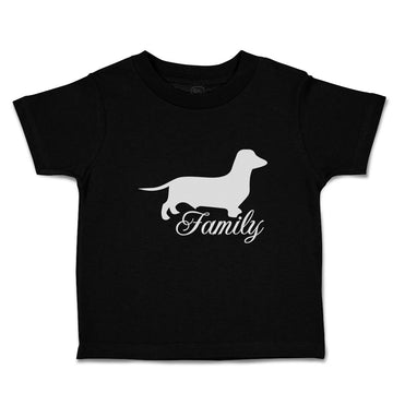 Toddler Clothes Family Pet Animal Dog Walking Silhouette Toddler Shirt Cotton