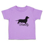 Toddler Clothes Family Pet Animal Dog Walking Silhouette Toddler Shirt Cotton