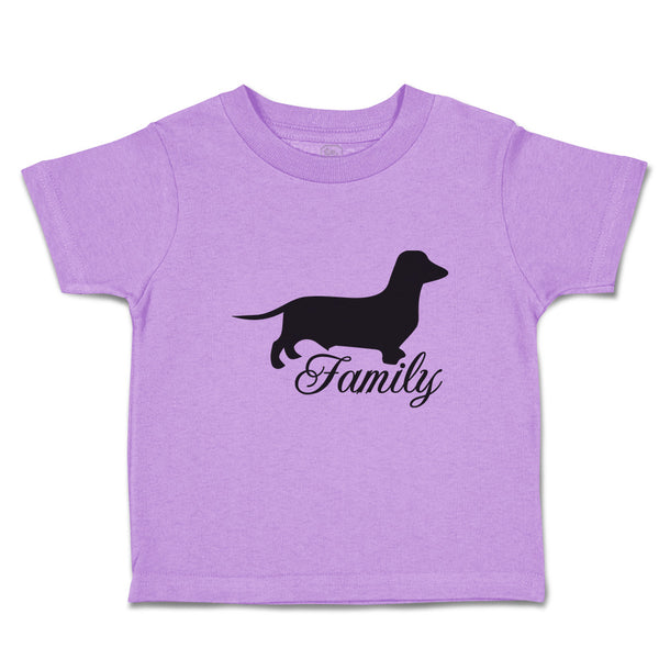 Toddler Clothes Family Pet Animal Dog Walking Silhouette Toddler Shirt Cotton