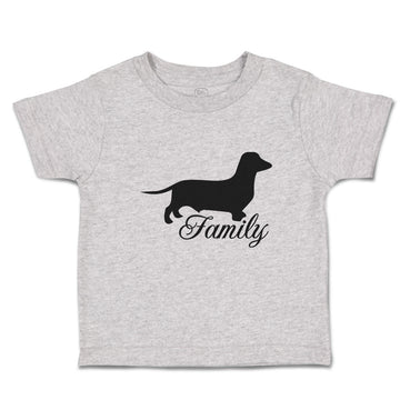 Toddler Clothes Family Pet Animal Dog Walking Silhouette Toddler Shirt Cotton