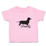 Toddler Clothes Family Pet Animal Dog Walking Silhouette Toddler Shirt Cotton