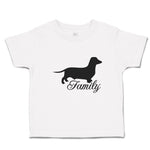 Toddler Clothes Family Pet Animal Dog Walking Silhouette Toddler Shirt Cotton