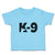 Toddler Clothes K-9 Pet Animal Police Dog Name Toddler Shirt Baby Clothes Cotton