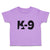 Toddler Clothes K-9 Pet Animal Police Dog Name Toddler Shirt Baby Clothes Cotton