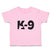 Toddler Clothes K-9 Pet Animal Police Dog Name Toddler Shirt Baby Clothes Cotton