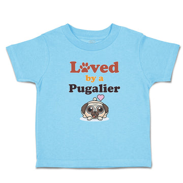 Toddler Clothes Loved by A Pugalier Pet Animal Dog Toddler Shirt Cotton