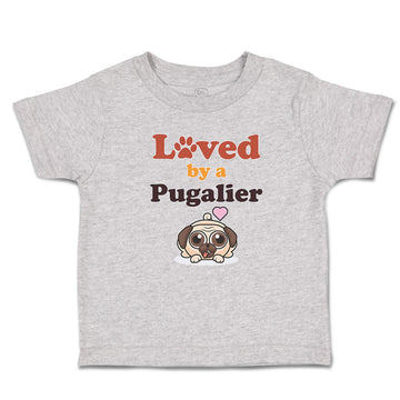Toddler Clothes Loved by A Pugalier Pet Animal Dog Toddler Shirt Cotton