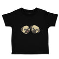 Toddler Clothes Cute Pug Buddies Heads and Faces Toddler Shirt Cotton