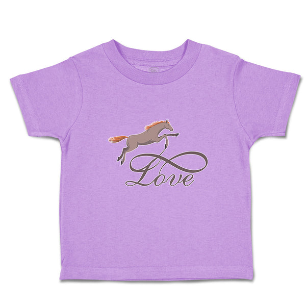 Toddler Clothes Horse Animal Love Running Toddler Shirt Baby Clothes Cotton