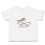 Toddler Clothes Horse Animal Love Running Toddler Shirt Baby Clothes Cotton