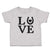 Toddler Clothes Love Horse Shoe with Black Heart Toddler Shirt Cotton