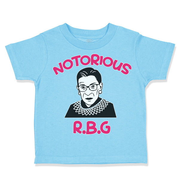 Toddler Clothes Notorious R.B.G Ruth Bader Ginsburg Toddler Shirt Cotton