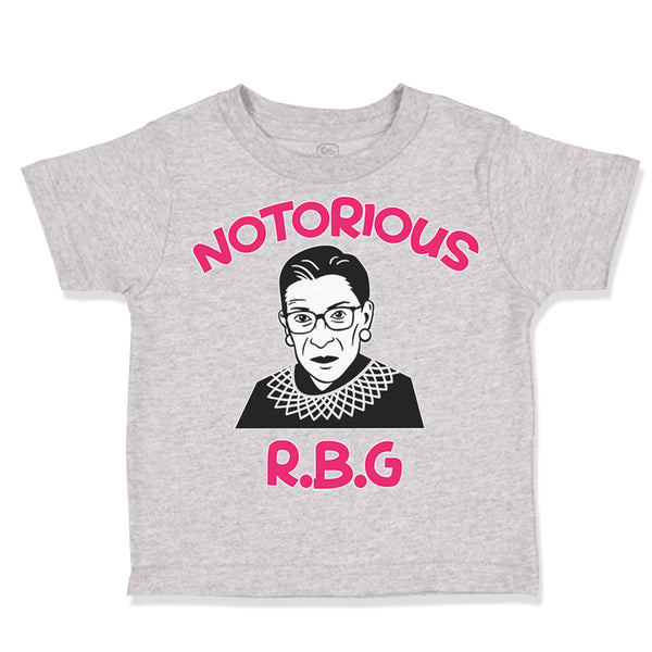 Toddler Clothes Notorious R.B.G Ruth Bader Ginsburg Toddler Shirt Cotton