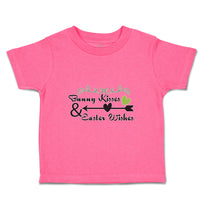 Toddler Clothes Bunny Kisses & Easter Wishes Toddler Shirt Baby Clothes Cotton