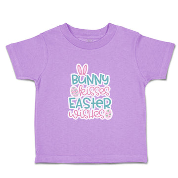 Toddler Clothes Bunny Kisses & Easter Wishes Color Toddler Shirt Cotton