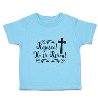 Toddler Clothes Rejoice He Is Risen Toddler Shirt Baby Clothes Cotton