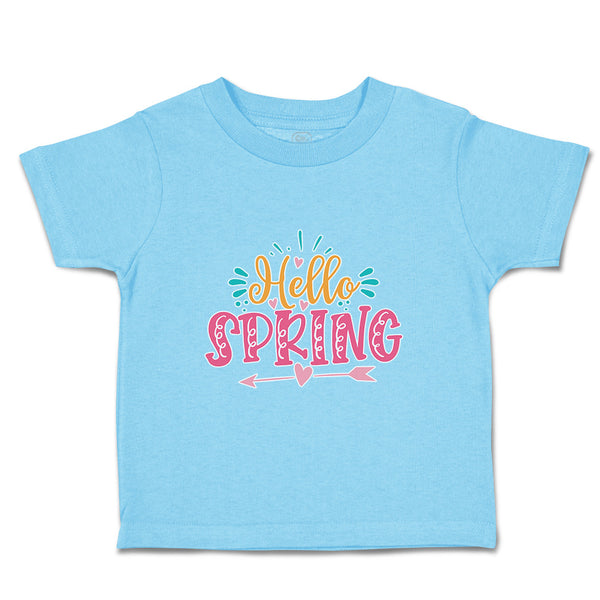 Toddler Clothes Hello Spring Toddler Shirt Baby Clothes Cotton