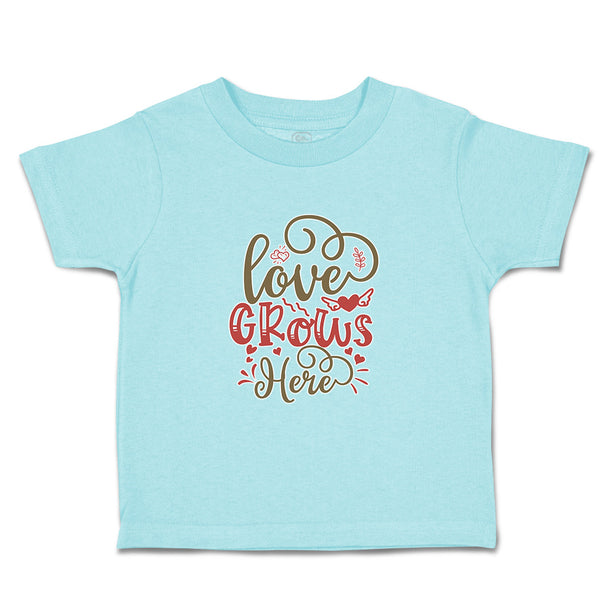 Toddler Clothes Love Grows Here Toddler Shirt Baby Clothes Cotton