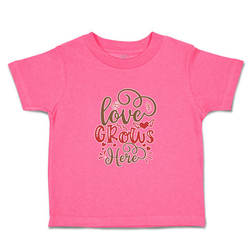 Toddler Clothes Love Grows Here Toddler Shirt Baby Clothes Cotton