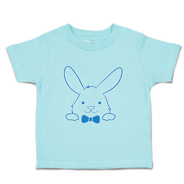 Toddler Clothes Blue Outlined Bunny Toddler Shirt Baby Clothes Cotton