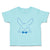Blue Outlined Bunny