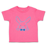 Toddler Clothes Blue Outlined Bunny Toddler Shirt Baby Clothes Cotton