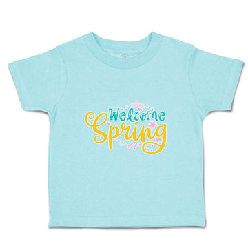 Toddler Clothes Welcome Spring Toddler Shirt Baby Clothes Cotton