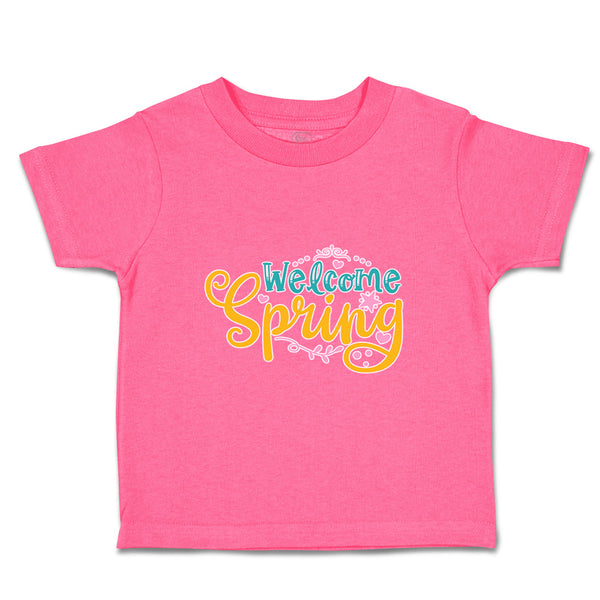 Toddler Clothes Welcome Spring Toddler Shirt Baby Clothes Cotton