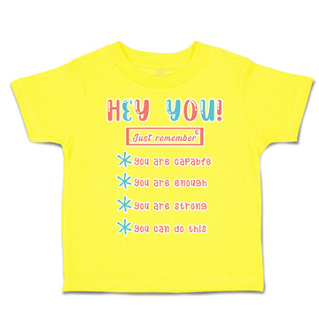 Toddler Clothes Remember Capable Enough Strong Do This Toddler Shirt Cotton