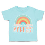 Toddler Clothes Make Today Great Rainbow Toddler Shirt Baby Clothes Cotton