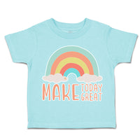 Toddler Clothes Make Today Great Rainbow Toddler Shirt Baby Clothes Cotton